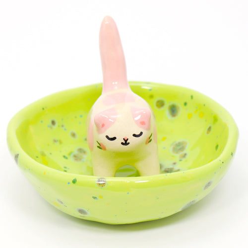Ceramic Kitty Trinket Dish #2279