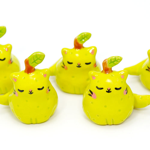 Ceramic Mini Lemon Kitty Figurine - #2285-2289