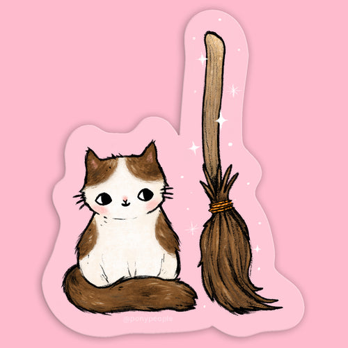 A Witch's Familiar Sticker